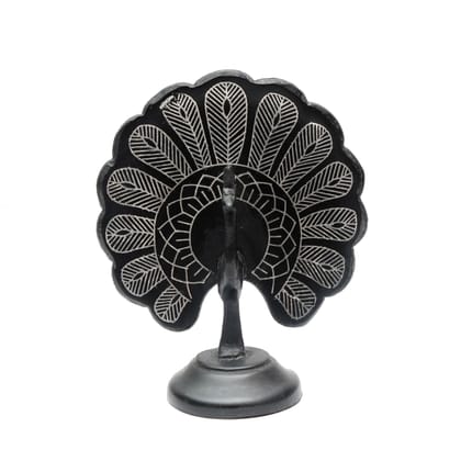 Bidri Work  Peacock  (1TMTDCOKA08519)