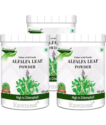 Rawmest Alfalfa Leaf Powder 300 Gm Pack of 3