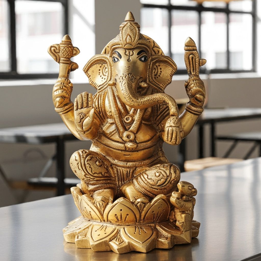 Brass Showpiece Ganesh Ji (BSMAS1001 G)