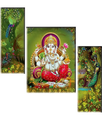 Saf Ganesha modern art MDF Painting Without Frame