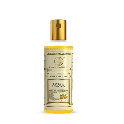 Khadi Natural Sweet Almond Hair & Body Oil - 100ml Sale Khadi Natural Sweet Almond Hair & Body Oil - 100ml Sale
