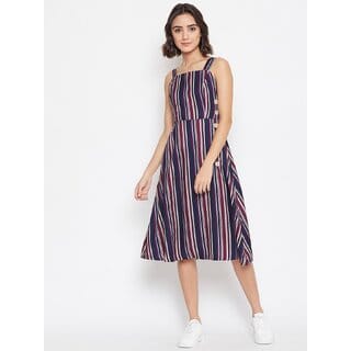 Purys Women Multicolor Fit & Flare Dress