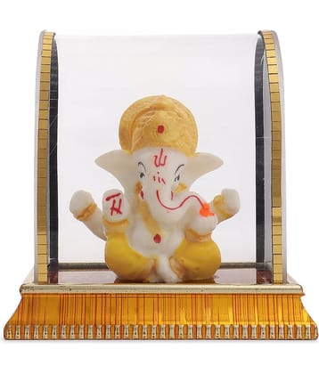 Awesome Craft Glass Lord Ganesha Idol ( 10 cm )
