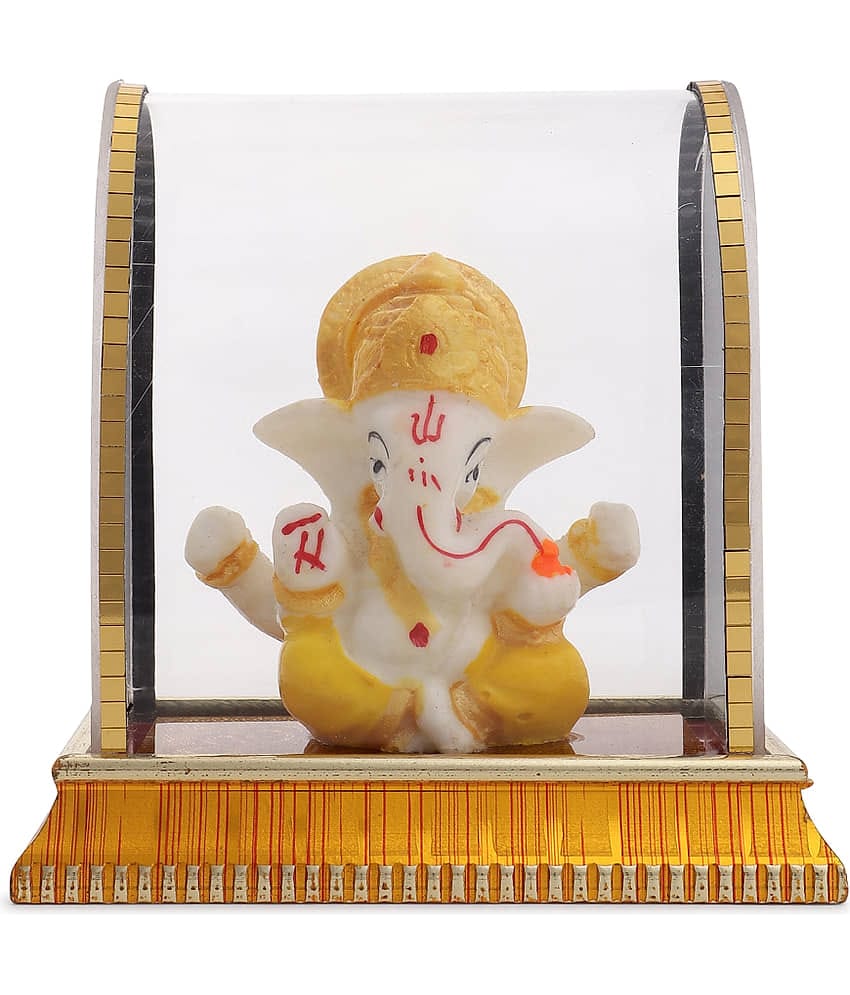 Awesome Craft Glass Lord Ganesha Idol ( 10 cm )
