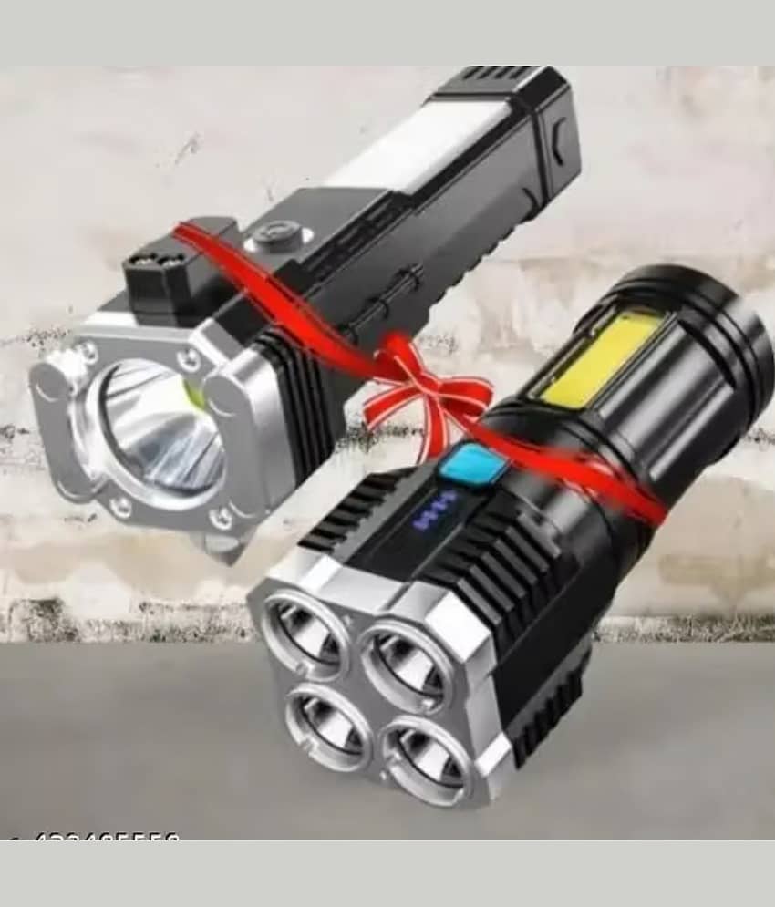 Kadio Black Hand Torch ( Pack of 2 )