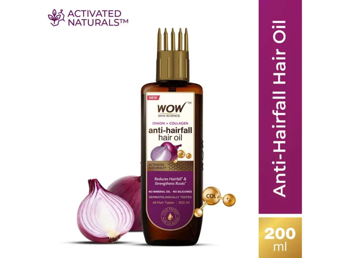 WOW Skin Science Onion Hair Oil with Comb - 200mL