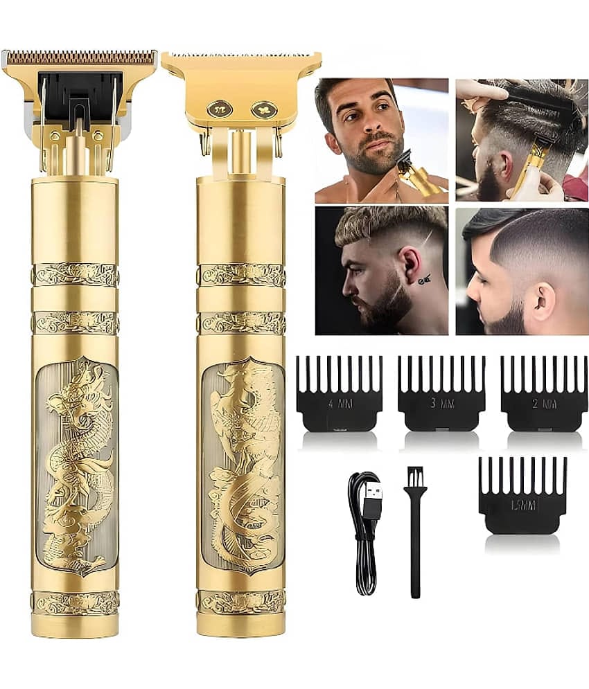 UBON T9 Gold Cordless,Corded Beard Trimmer With 120 minutes Runtime