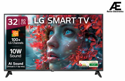 LG 80cm (32) Smart HD TV (LR576), Î±5 Gen6 AI Processor, 60Hz Refresh Rate, Active HDR,AI Sound 2025