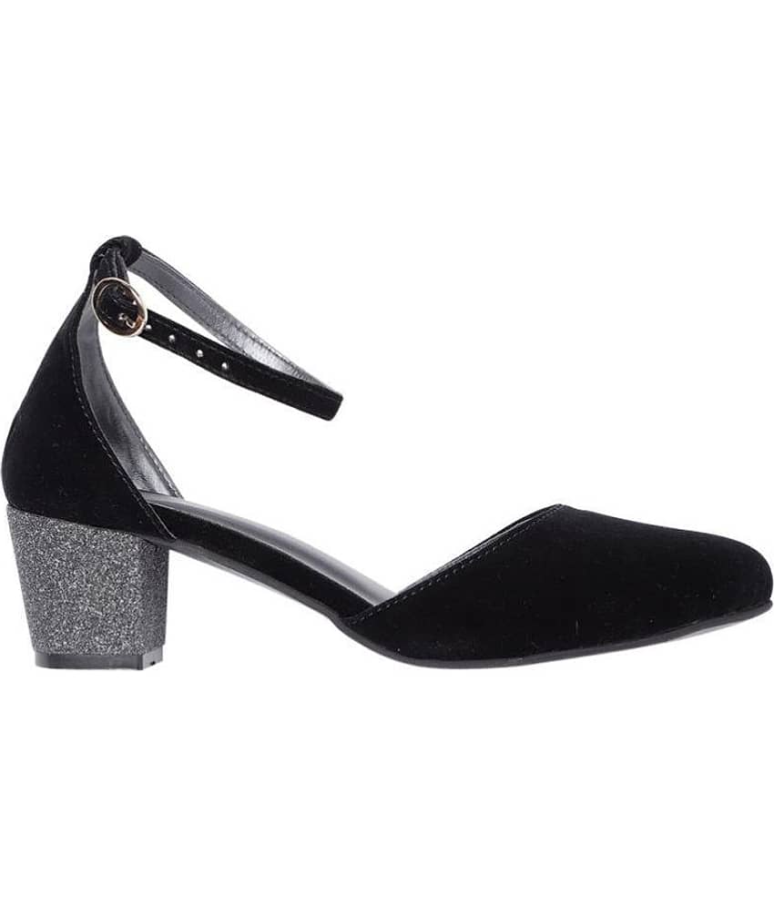 MARC LOIRE Black Block Heels