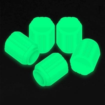Tyre Valve Caps Luminous Glow Car Tire Valve Cap Covers vaal cap (4 Pcs Set)