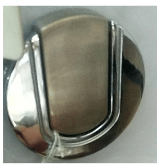 ADISON Door Pull and Door KNOB Modern Stylish, Wardrobe and Door Knobs, 2" Diameter, Set of 2, Silver Grey and Ivory Finish, Stainless Steel