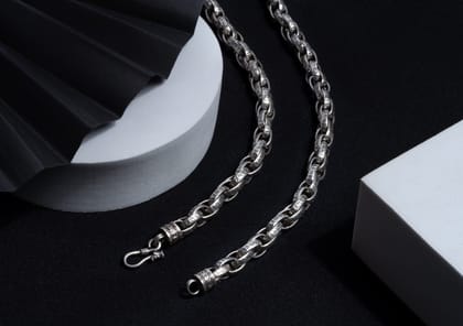 Cosmic Chant Oxidised Silver Chain