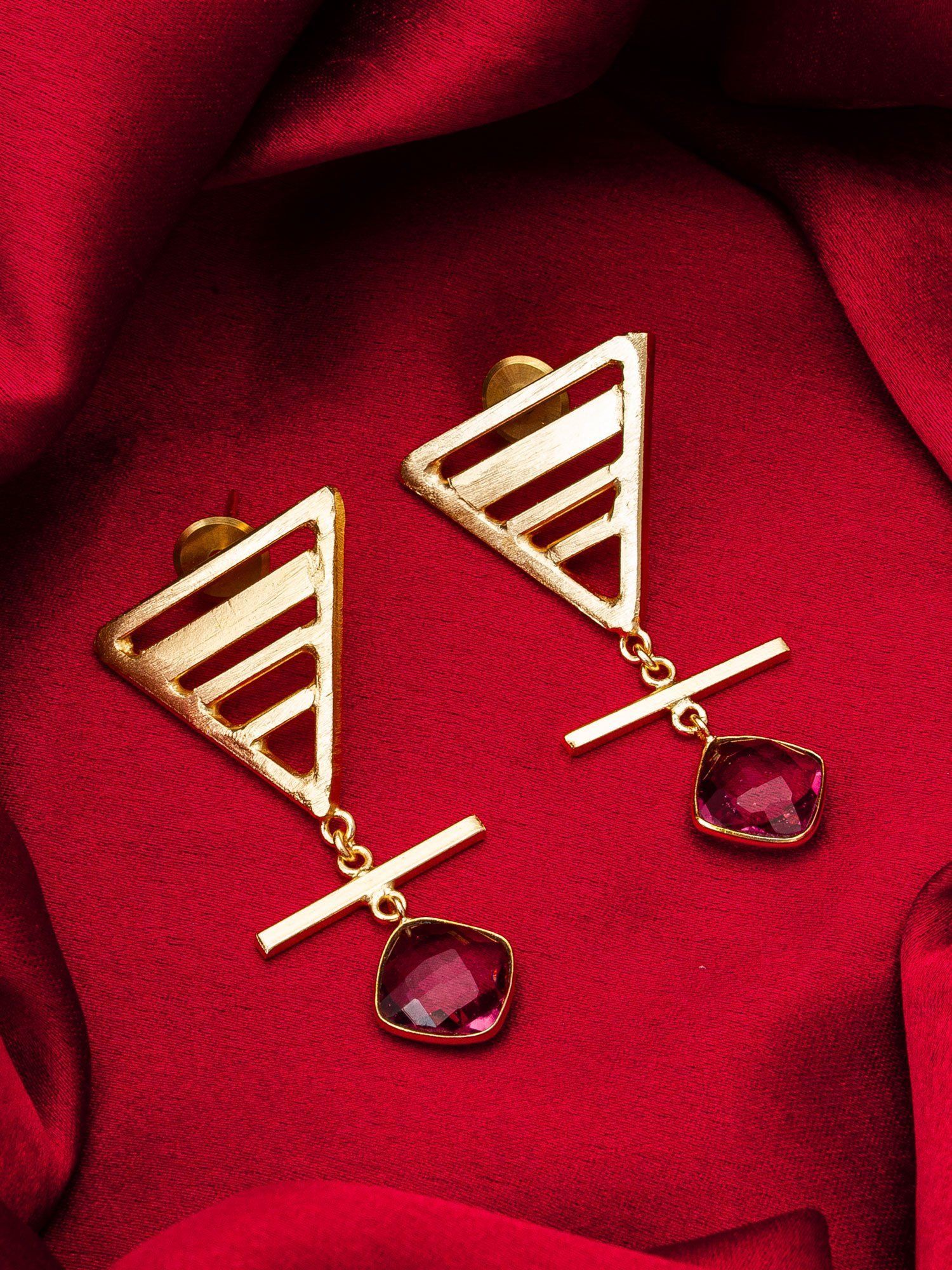 Morison Golden Spiral Earrings Modern Whirlwind