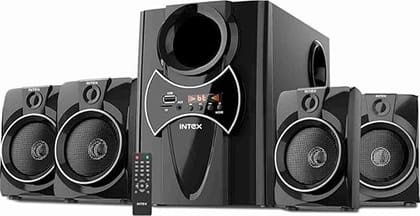 Intex 2650 Pro Auxiliary, Bluetooth Deep Bass Home Theater with Subwoofer 4.1 Channel with 70W Premium Signature Sound, Multiple Connectivity Modes, Master Remote and Sleek Finish (Black)
