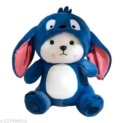 Cute Blue Dragon Bunny Soft Toy for Kids  Plush Stuffed Animal, 28 CM