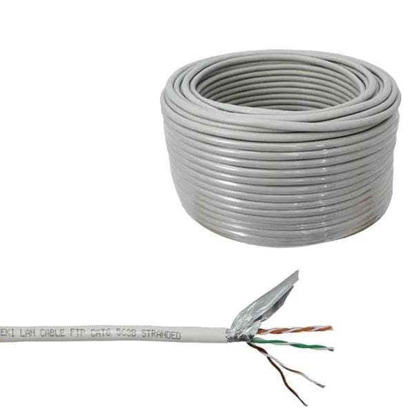 Cat 6 Cable, UTP Cable | LAN Cable, Network Cable | Ethernet Cable RJ45 Cable LAN Wire with High Speed connectivity| 4 Pair Separator Design|Solid Bare Copper Conductor - 100M