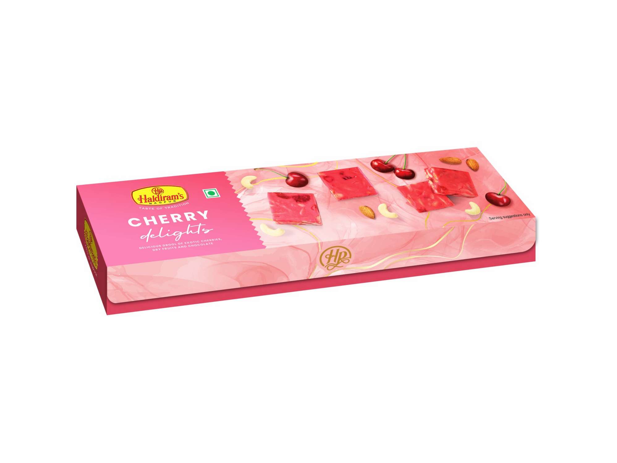 Haldiram's Cherry Delights Packed Sweets - 125 Gm - Pack of 2