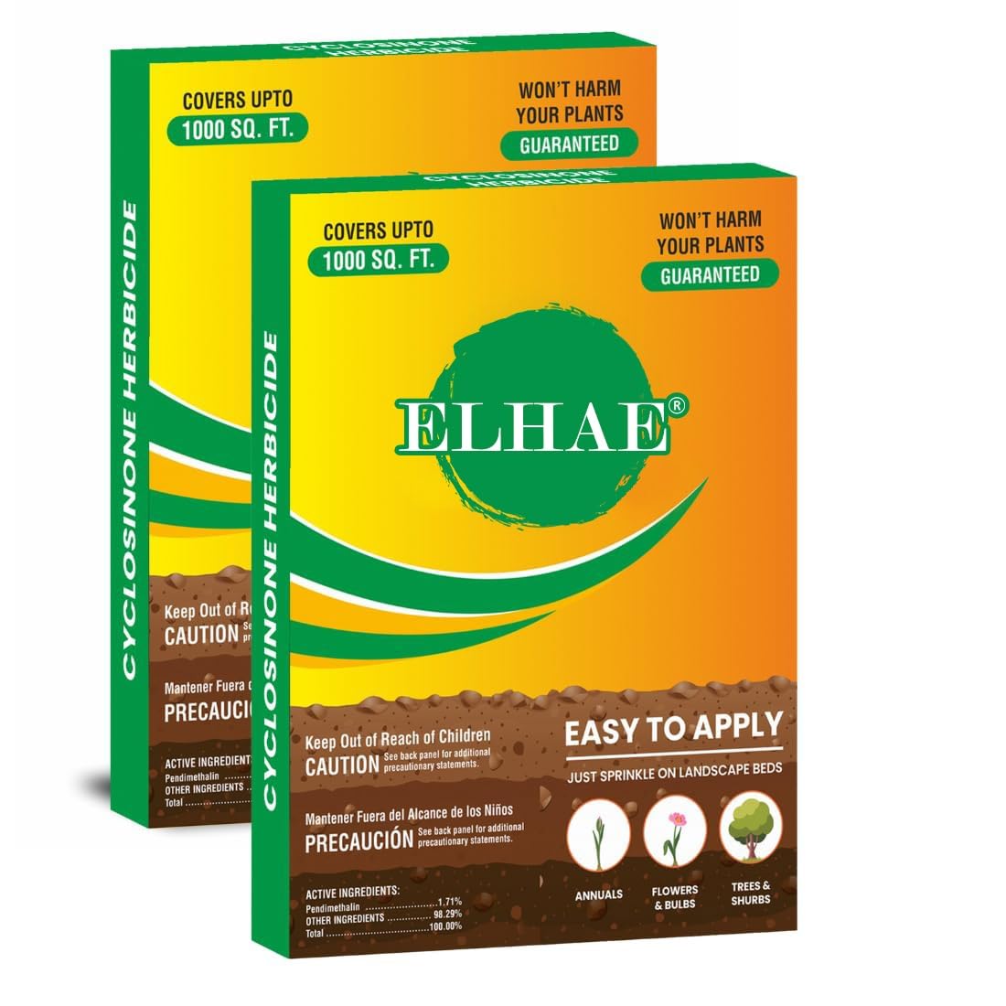 ELHAE Cyclosinone Herbicide Granules 600gm | Pre-Emergent Weed Growth Control | Safe for Ornamental Plants, Flowers & Shrubs | Easy to Apply For Home, Ground, Lawns and Farm