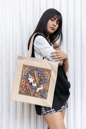 Artistic Printed Canvas Tote Bag