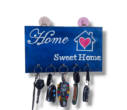 Aarya Ovation Handmade Wooden designer Wall Mounted Key Holder | key Organizer | Home Décor