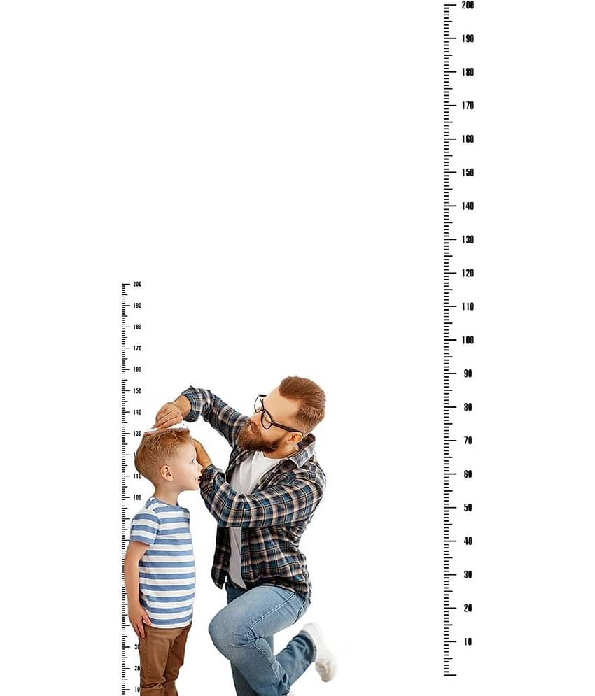 Height Indicator Adhesive Ruler - Measuring Indicator Ruler Decal Sticker | Portable Wall Stickers Height Measurement for Bedroom, Kindergarten