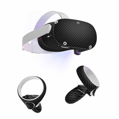 Black Carbon Skin For Meta Oculus Quest VR