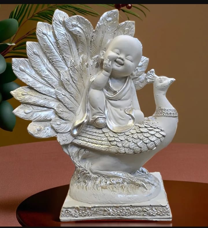 Peacock Smiling Buddha