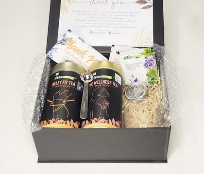 Freshville She Wellness Tea and Belly Fit Tea Combo Box with Spoon, Strainer and Cup 100gm x 2 Freshville She Wellness Tea and Belly Fit Tea Combo Box with Spoon, Strainer and Cup 100gm x 2