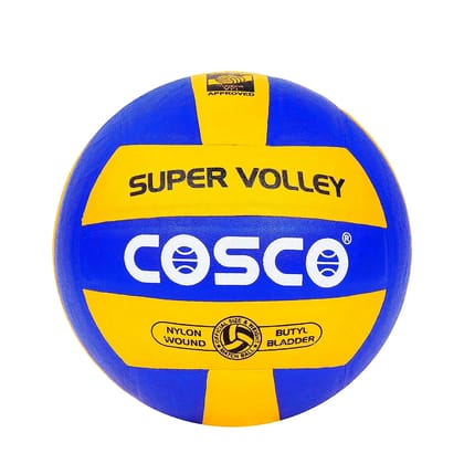 Cosco Super Volley Volleyball: Durable Rubber Volleyball with Butyl Bladder for Training and Recreational Play (Size - 4) by Total Sporting And Fitness Solutions Pvt Ltd Cosco Super Volley Volleyball: Durable Rubber Volleyball with Butyl Bladder for Training and Recreational Play (Size - 4) by Total Sporting And Fitness Solutions Pvt Ltd