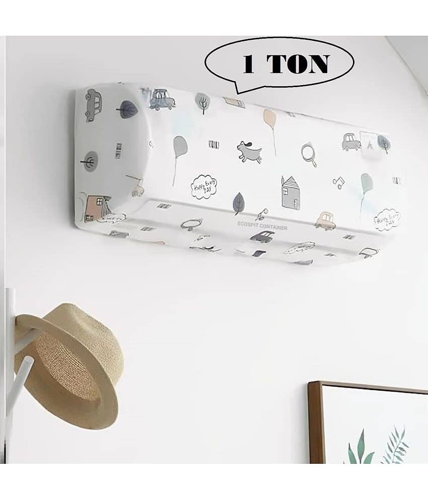 dust n shine Single Polyester Assorted AC Cover for 1 Ton Split AC