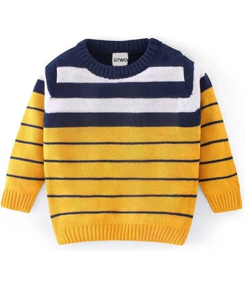 GTwo Pack of 1 Boys Woollen Blend Pullover Sweater ( Bright Yellow )