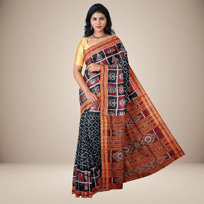 Half and Half Special Ikat Khandua Silk Saree Half and Half Special Ikat Khandua Silk Saree