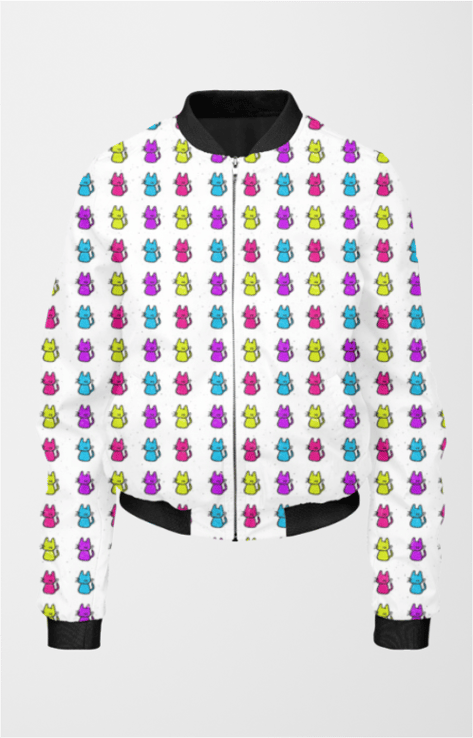 Bomber Jacket (Women) - Cats In Colour