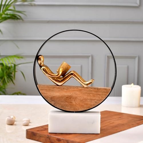 Modern Art Decorative Items for Home Decor Aesthetic Showpiece for Living Bedroom Study Room Decoration Item