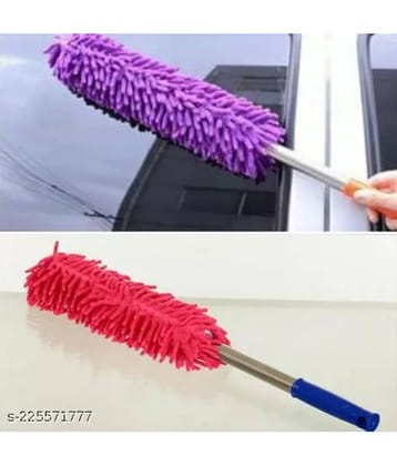 Mahek Accessories - Car Cleaning Wet & Dry Cleaning Microfiber Telescopic Duster With Extendable Handel for car accessories(Pack of 1)
