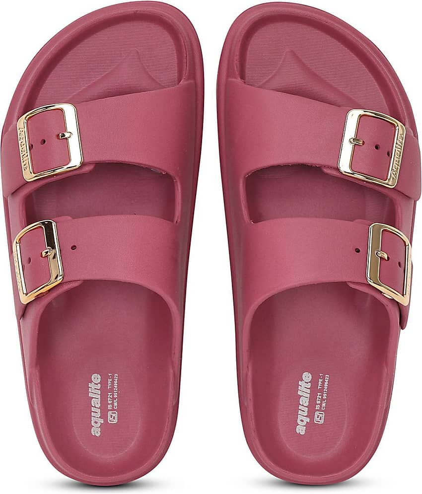Aqualite Maroon Women's Floater Sandals