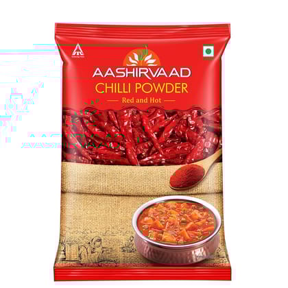 Aashirvaad Chilli Powder, Red Hot Chilli Powder With No Added Flavours And Colours, 200G Pack OF 7