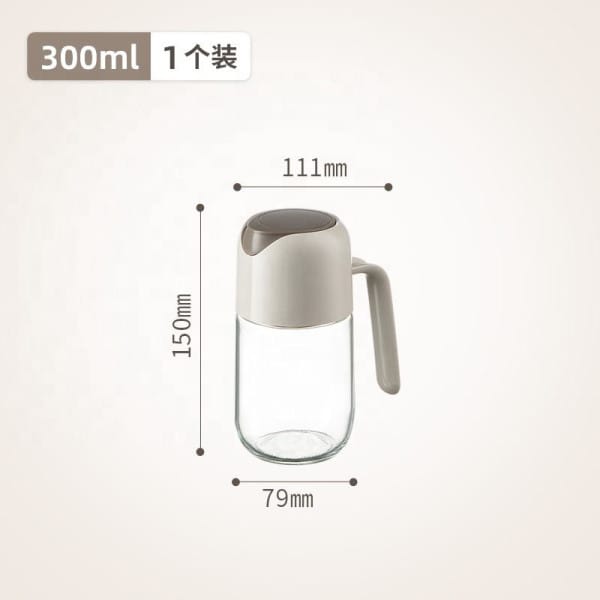 Wholesale Item - 300ML AUTO OPEN GLASS OIL BOTTLE - MOQ 19 Pieces