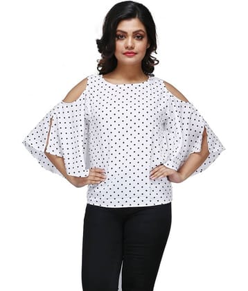 Zadmus Women's Polyester Regular Top ( White )