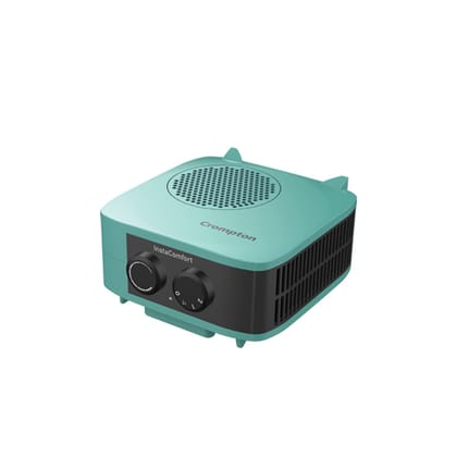 InstaComfort 2000-Watt Room Heater with Adjustable Thermostat and Overheat Protection, Green"