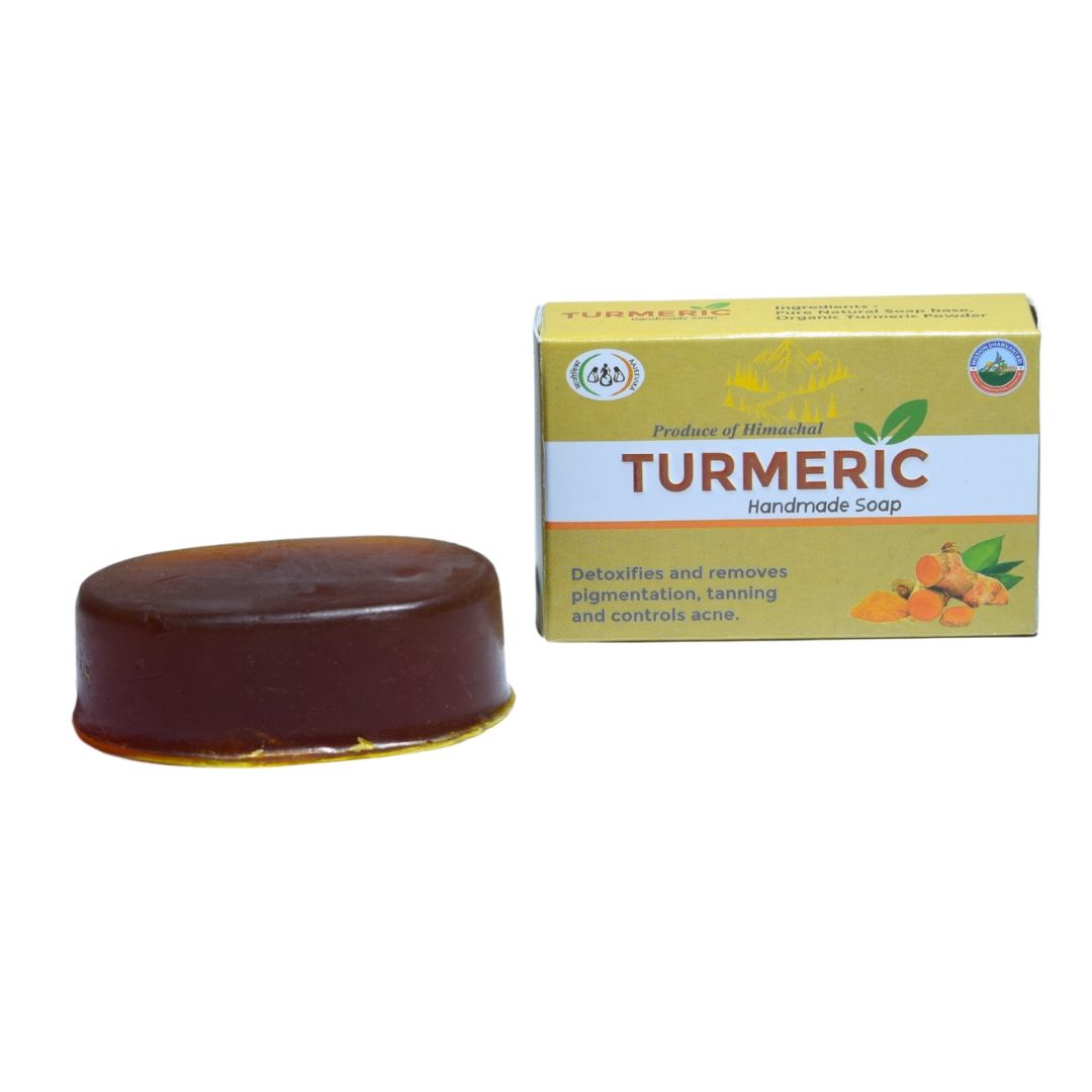 Thiya Himalayan Turmeric Soap | Shimla's Finest | 100% Natural Soap | 1 Piece