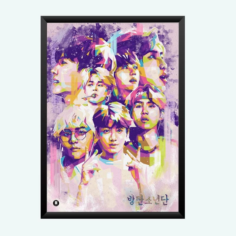 Nokkes Bts Army Bangtan Boy V suga J-Hope Jungkook Jin Jimin Rm 8X12 Inch Size Photo Frame Photo Home Office_bts5_6