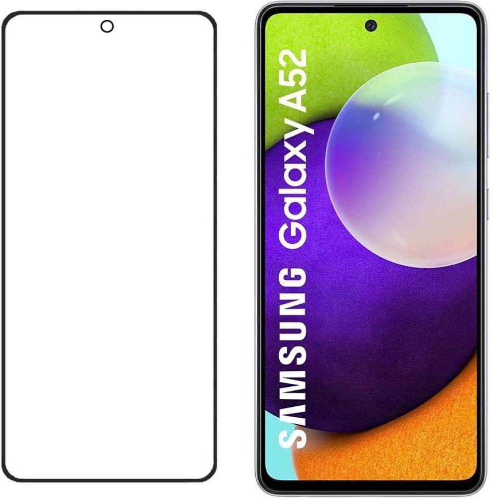 PLUGTECH Advanced Tempered Glass With Anti-Explosion 9H Hardness Edge-To-Edge Coverage Screen Guard for SAMSUNG A52