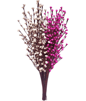 Fab n Style Rose Assorted Artificial Flowers Bunch - Pack of 1