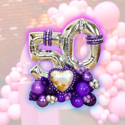 Balloon Bouquet - 50th Anniversary Balloon Bouquet - 50th Anniversary