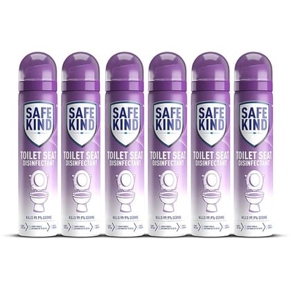 Mankind Safekind Toilet Seat Disinfectant Spray for Instant Disinfection 75ml (Pack of 6)