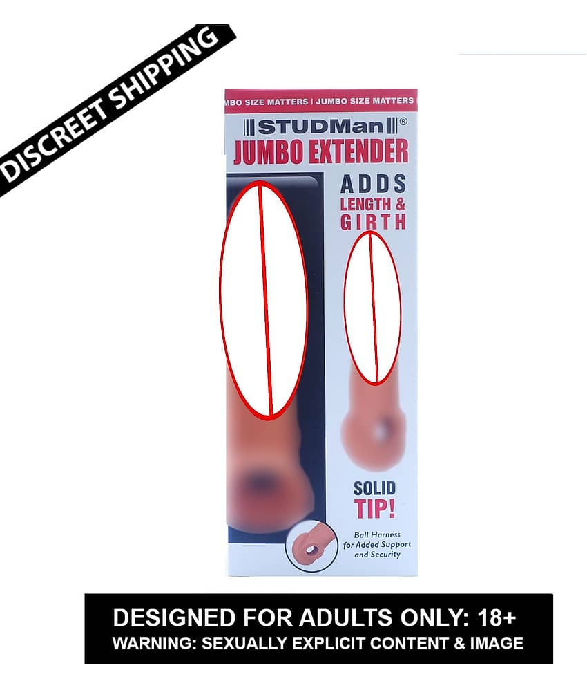 KAMAHOUSE 8.75 INCH 2 HOLE JUMBO EXTEDER CONDOOM PENIS SLEEVE  FOR MEN