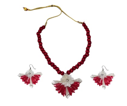 JHALMUDHI PATTERN EARRING NECKLACE SET JHALMUDHI PATTERN EARRING NECKLACE SET