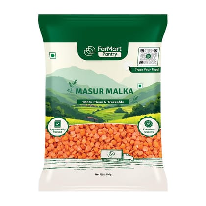 FarMart Pantry Masur Malka | Pure & Unpolished | Protein-Rich & Wholesome | 500g FarMart Pantry Masur Malka | Pure & Unpolished | Protein-Rich & Wholesome | 500g