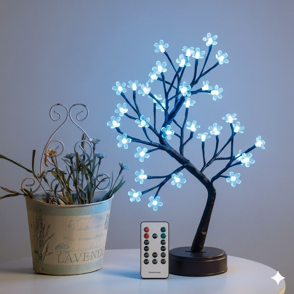 GLOWSERIE LED Cherry Blossom Tree Light with Remote Control